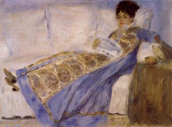 皮埃爾 奧古斯特 雷諾阿 Madame Monet on a Sofa